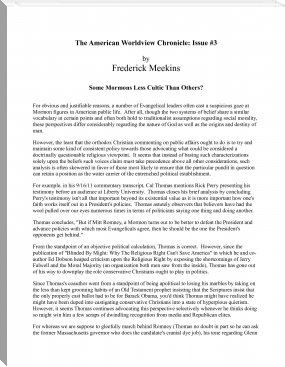 American Worldview Chronicle: Issue #3 by Frederick Meekins (best contemporary novels .txt) 📕 - American Library Books 📚 Read (28910) Books Online Free