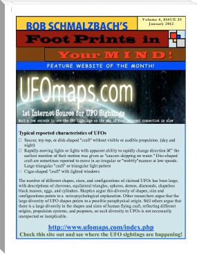 Foot Prints in Your Mind JAN-2012 by Bob Schmalzbach (best life changing books TXT) 📕 - American Library Books 📚 Read (28910) Books Online Free