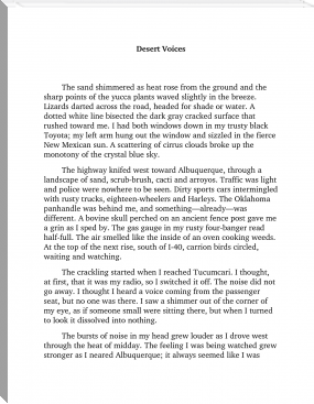 Desert Voices by Mike Cooley (good books for 8th graders .TXT) 📕 - American Library Books 📚 Read (28910) Books Online Free