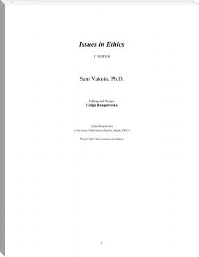 Issues in Ethics by Sam Vaknin (love story novels in english txt) 📕 - American Library Books 📚 Read (28910) Books Online Free