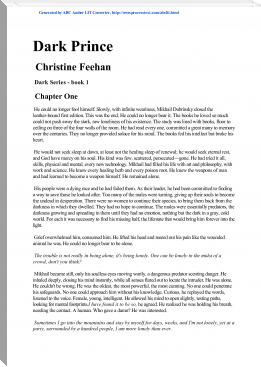 Dark Prince by Christine Feehan (best large ereader txt) 📕 - American Library Books 📚 Read (28910) Books Online Free