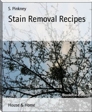 Stain Removal Recipes by S. Pinkney (free ebook novel .TXT) 📕 - American Library Books 📚 Read (28910) Books Online Free