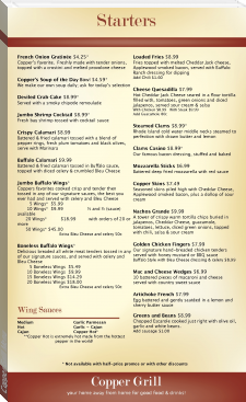 Copper Grill Menu by Copper Grill (ebook reader browser .txt) 📕 - American Library Books 📚 Read (28910) Books Online Free