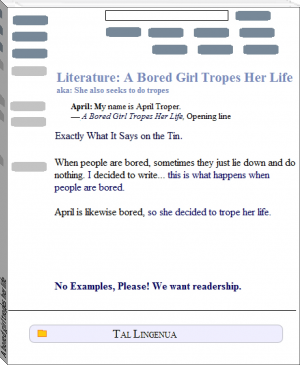 A bored girl tropes her life by Tal Lingenua (e book reader for pc txt) 📕 - American Library Books 📚 Read (28910) Books Online Free