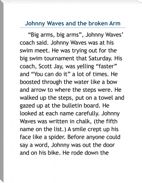 *Johnny waves and the broken arm by *Alec Schlote (best electronic book reader .txt) 📕 - American Library Books 📚 Read (28910) Books Online Free