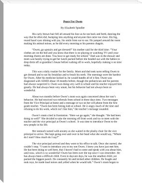 Peace for Owen by Elizabeth Spindler (inspirational novels .TXT) 📕 - American Library Books 📚 Read (28910) Books Online Free